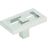 Nobu Rectangle Knob 1 3/4 Inch Matte Black