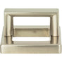 Atlas - Tableau Square Base and Top 1 7/16 Inch (c-c) Brushed Nickel - Brushed Nickel