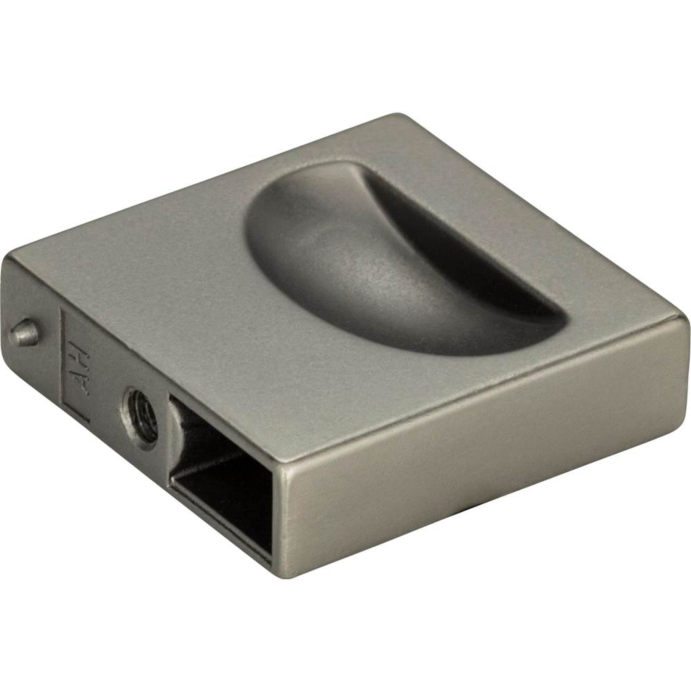 Thin Square Knob 1 1/4 Inch Matte Black