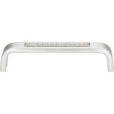 Atlas - Crystal Inset Arch Pull 5 1/16 Inch (c-c) Matte Chrome - Matte Chrome