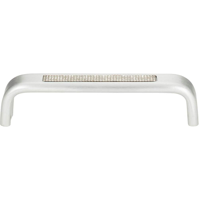 Atlas - Crystal Inset Arch Pull 5 1/16 Inch (c-c) Matte Chrome - Matte Chrome