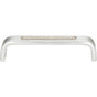 Atlas - Crystal Inset Arch Pull 5 1/16 Inch (c-c) Matte Chrome - Matte Chrome