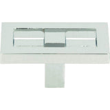 Atlas - Nobu Rectangle Knob 1 3/4 Inch Polished Chrome - Polished Chrome