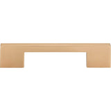 Atlas - Thin Square Pull 5 1/16 Inch (c-c) Champagne - Champagne