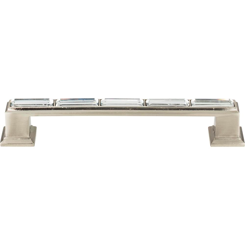 Atlas - Legacy Crystal Pull 5 1/16 Inch (c-c) Brushed Nickel - Brushed Nickel