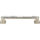 Atlas - Legacy Crystal Pull 5 1/16 Inch (c-c) Brushed Nickel - Brushed Nickel