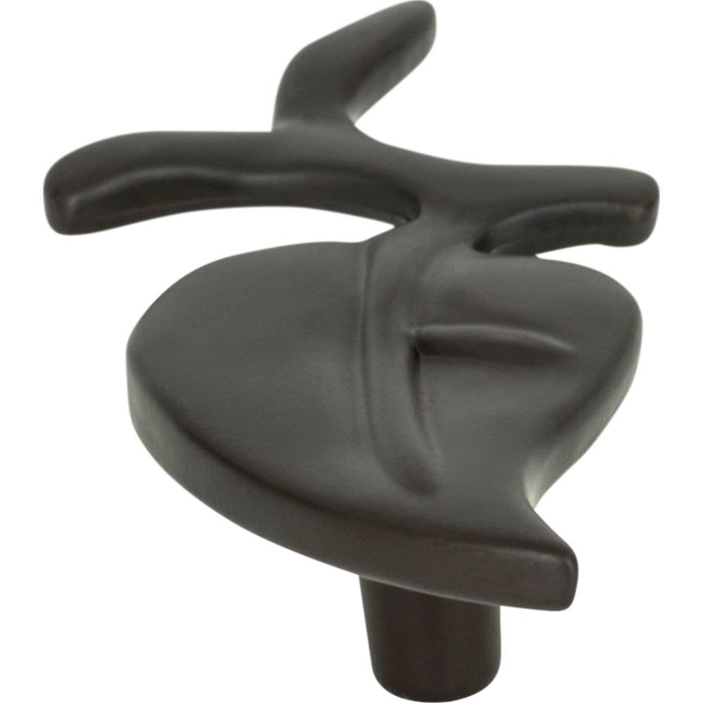 Atlas - California Leaf Knob 2 1/2 Inch Aged Bronze - Aged Bronze