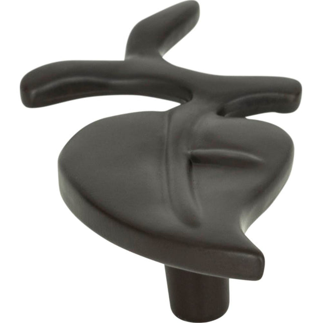 Atlas - California Leaf Knob 2 1/2 Inch Aged Bronze - Aged Bronze