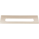 Atlas - Modern Square Edge Tab Pull 5 1/16 Inch (c-c) Brushed Nickel - Brushed Nickel