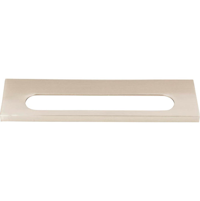 Atlas - Modern Square Edge Tab Pull 5 1/16 Inch (c-c) Brushed Nickel - Brushed Nickel