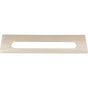 Atlas - Modern Square Edge Tab Pull 5 1/16 Inch (c-c) Brushed Nickel - Brushed Nickel