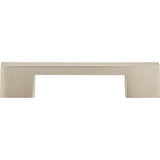 Atlas - Thin Square Pull 5 1/16 Inch (c-c) Brushed Nickel - Brushed Nickel