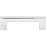 Atlas - Round Rail Pull 3 3/4 Inch (c-c) Polished Chrome - Polished Chrome