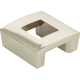 Centinel Square Knob 1 1/4 Inch (c-c) Matte Black