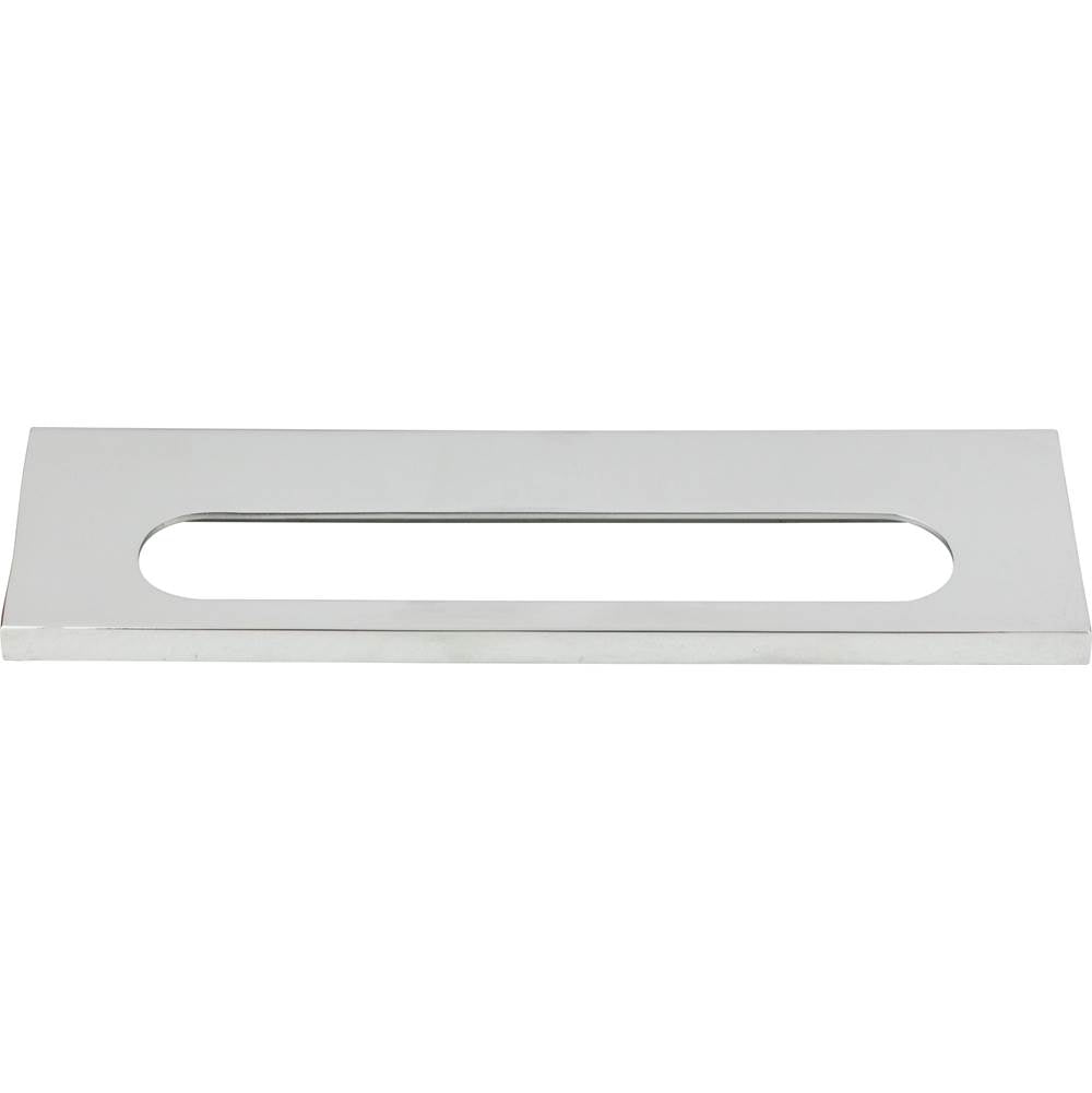 Atlas - Modern Square Edge Tab Pull 5 1/16 Inch (c-c) Polished Chrome - Polished Chrome