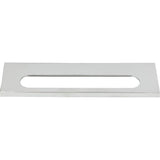 Atlas - Modern Square Edge Tab Pull 5 1/16 Inch (c-c) Polished Chrome - Polished Chrome