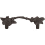 Atlas - Vineyard Leaf Pull 3 Inch (c-c) Aged Bronze - Aged Bronze
