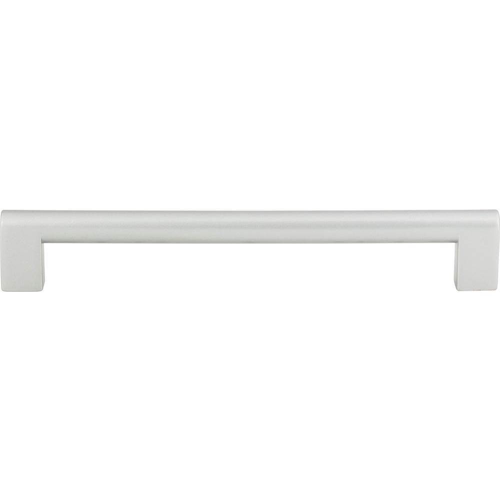 Atlas - Round Rail Pull 7 9/16 Inch (c-c) Matte Chrome - Matte Chrome