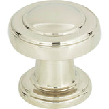 Atlas - Bronte Knob 1 1/8 Inch Polished Nickel - Polished Nickel