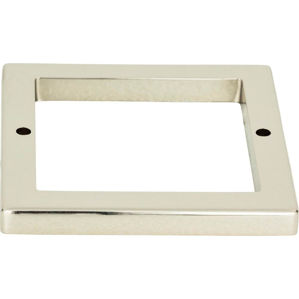 Atlas - Tableau Square Base 2 1/2 Inch Polished Nickel - Polished Nickel