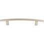 Atlas - Curved Line Pull 5 1/16 Inch (c-c) Brushed Nickel - Brushed Nickel
