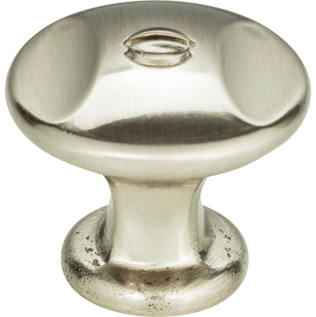 Atlas - Ergo Knob 1 3/8 Inch Brushed Nickel - Brushed Nickel