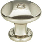Atlas - Ergo Knob 1 3/8 Inch Brushed Nickel - Brushed Nickel