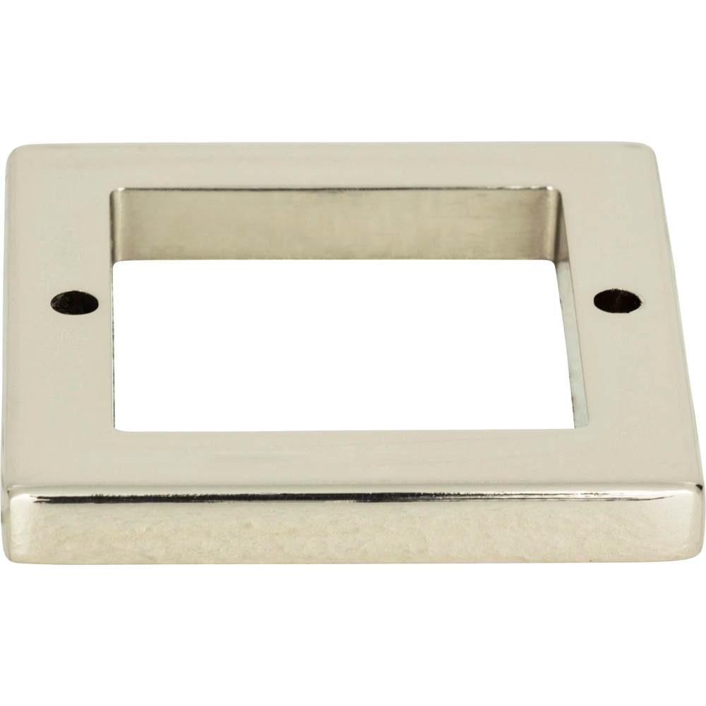 Atlas - Tableau Square Base 1 13/16 Inch Polished Nickel - Polished Nickel