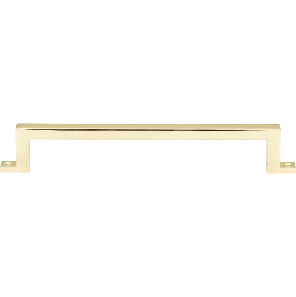 Atlas - Campaign Bar Pull 6 5/16 Inch (c-c) Polished Brass - Polished Brass