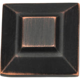 Trocadero Large Square Knob 1 1/2 Inch Brushed Nickel