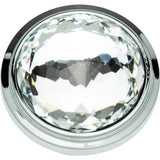 Legacy Crystal Round Knob 1 5/16 Inch Matte Black