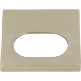 Atlas - Modern Square Edge Tab Pull 1 1/4 Inch (c-c) Brushed Nickel - Brushed Nickel