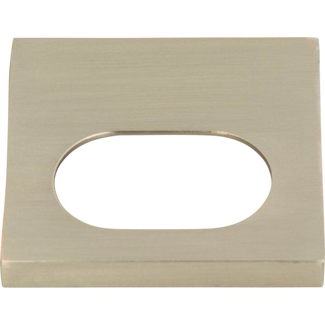 Atlas - Modern Square Edge Tab Pull 1 1/4 Inch (c-c) Brushed Nickel - Brushed Nickel