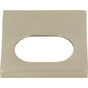 Atlas - Modern Square Edge Tab Pull 1 1/4 Inch (c-c) Brushed Nickel - Brushed Nickel