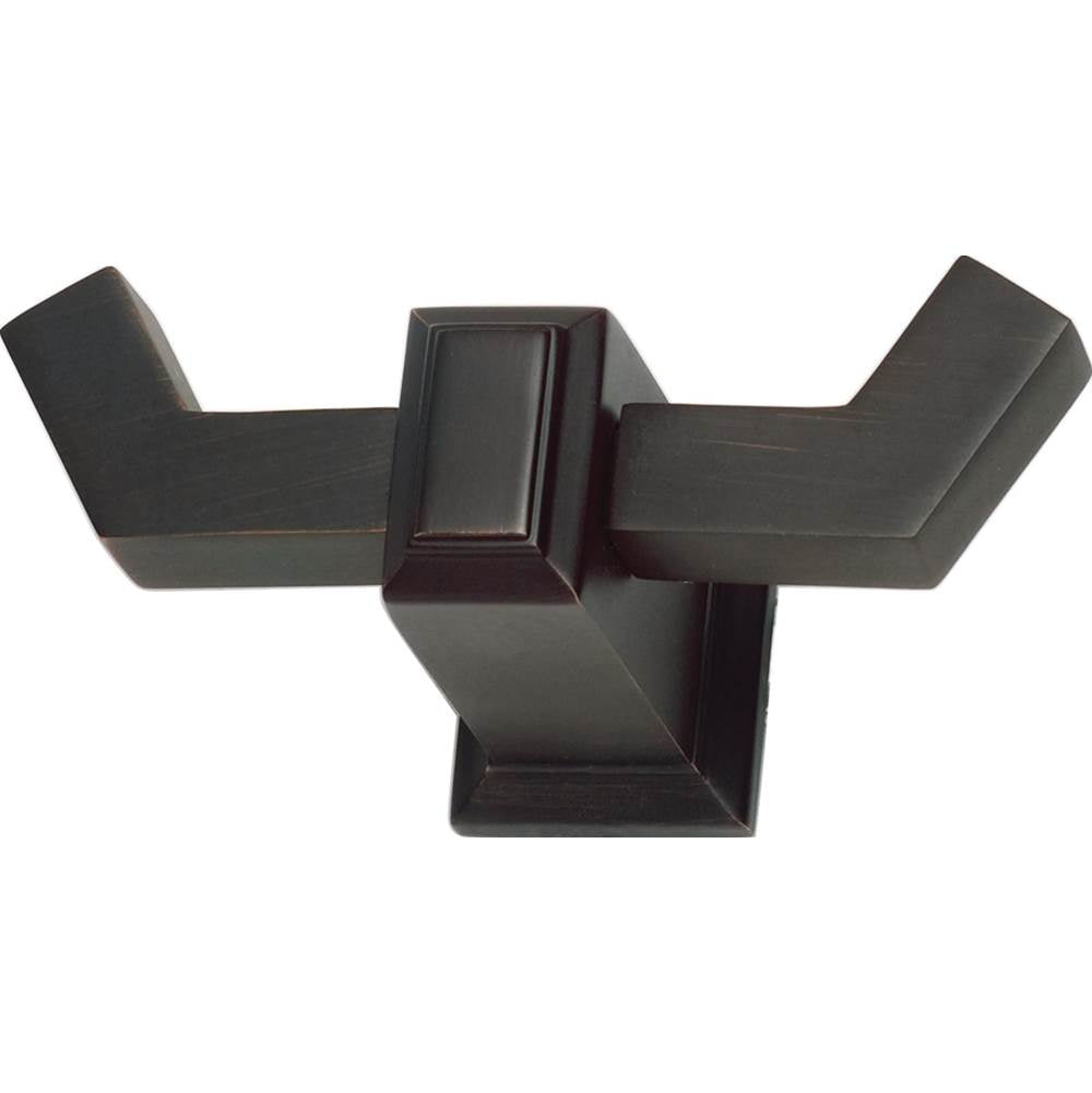 Atlas - Sutton Place Bath Double Hook  Venetian Bronze - Venetian Bronze