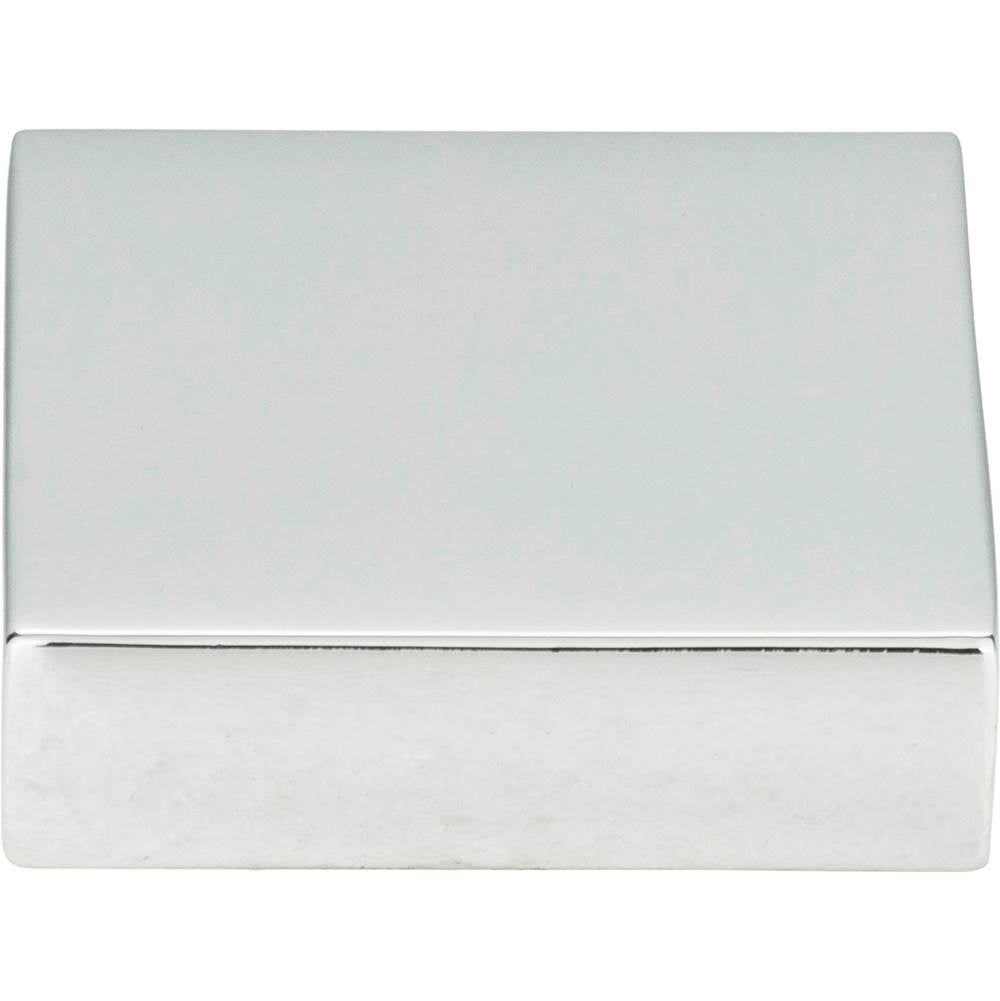 Atlas - Thin Square Knob 1 1/4 Inch Polished Chrome - Polished Chrome