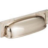 Campaign L-Bracket Cup Pull 3 3/4 Inch (c-c) Brushed Nickel