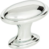 Austen Oval Knob 1 5/16 Inch Brushed Nickel