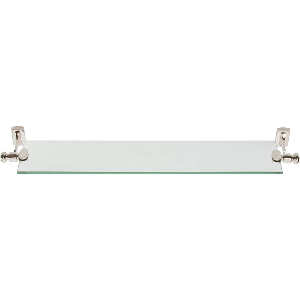Atlas - Legacy Bath Glass Shelf 24 Inch Polished Nickel - Polished Nickel