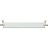 Atlas - Legacy Bath Glass Shelf 24 Inch Polished Nickel - Polished Nickel