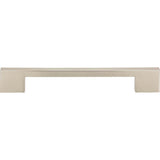 Atlas - Thin Square Pull 7 9/16 Inch (c-c) Brushed Nickel - Brushed Nickel