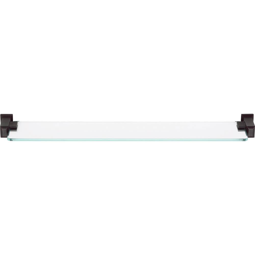 Atlas - Sutton Place Bath Glass Shelf 24 Inches Venetian Bronze - Venetian Bronze