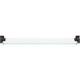 Atlas - Sutton Place Bath Glass Shelf 24 Inches Venetian Bronze - Venetian Bronze