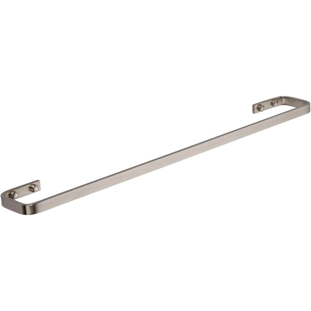 Atlas - Solange Bath Towel Bar 24 Inch Single Brushed Nickel - Brushed Nickel