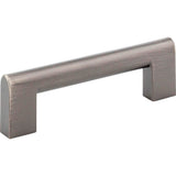 Round Rail Pull 3 3/4 Inch Matte Black