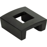 Centinel Square Knob 1 1/4 Inch (c-c) Matte Black