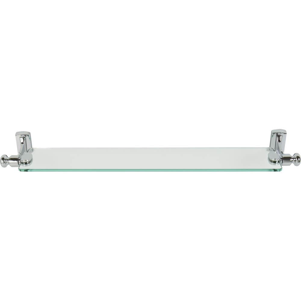 Atlas - Legacy Bath Glass Shelf 24 Inch Polished Chrome - Polished Chrome