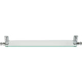 Atlas - Legacy Bath Glass Shelf 24 Inch Polished Chrome - Polished Chrome