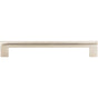 Atlas - Round Rail Pull 7 9/16 Inch (c-c) Brushed Nickel - Brushed Nickel
