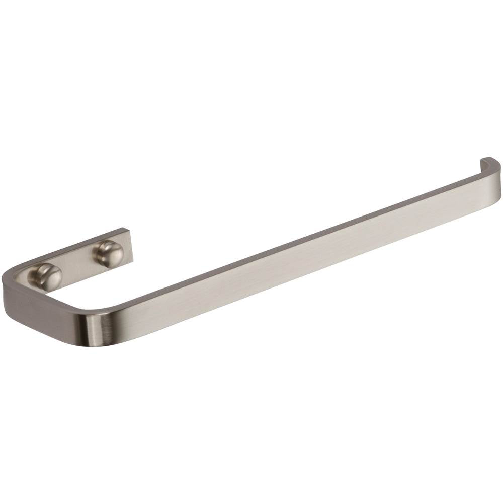 Atlas - Solange Bath Towel Ring  Brushed Nickel - Brushed Nickel